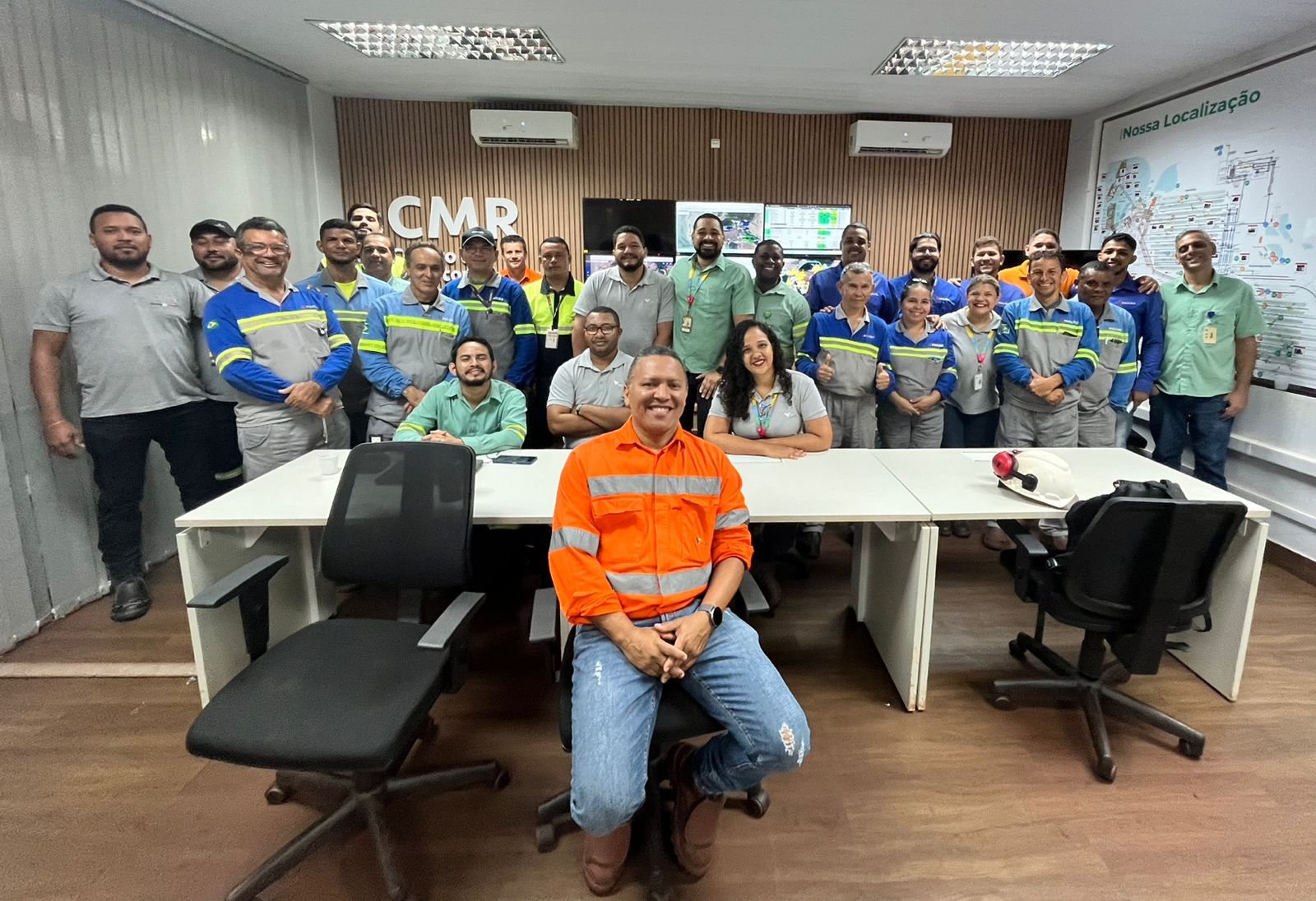 Equipe Makro em unidade operacional